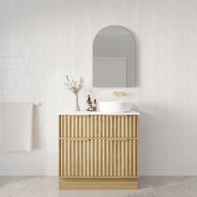 Salamander 900mm Freestanding Single Vanity with Solid Surface Countertop